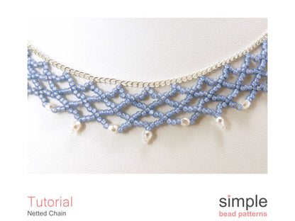 Netted Chain Necklace Beading Pattern