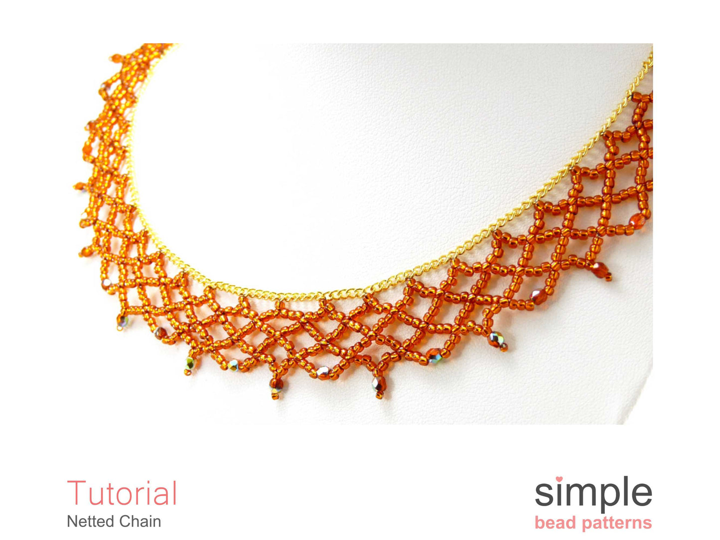 Netted Chain Necklace Beading Pattern