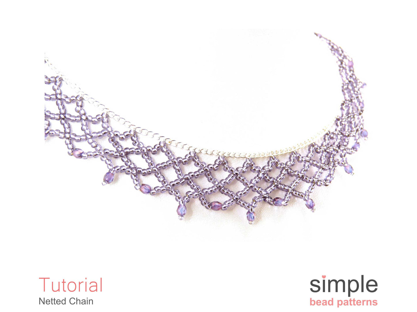 Netted Chain Necklace Beading Pattern