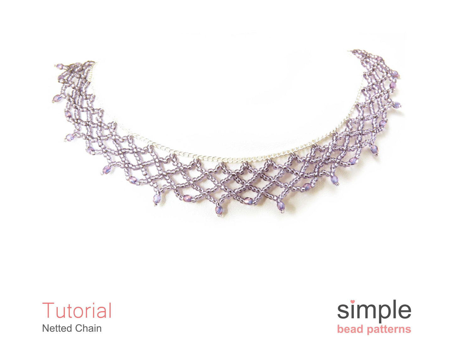 Netted Chain Necklace Beading Pattern