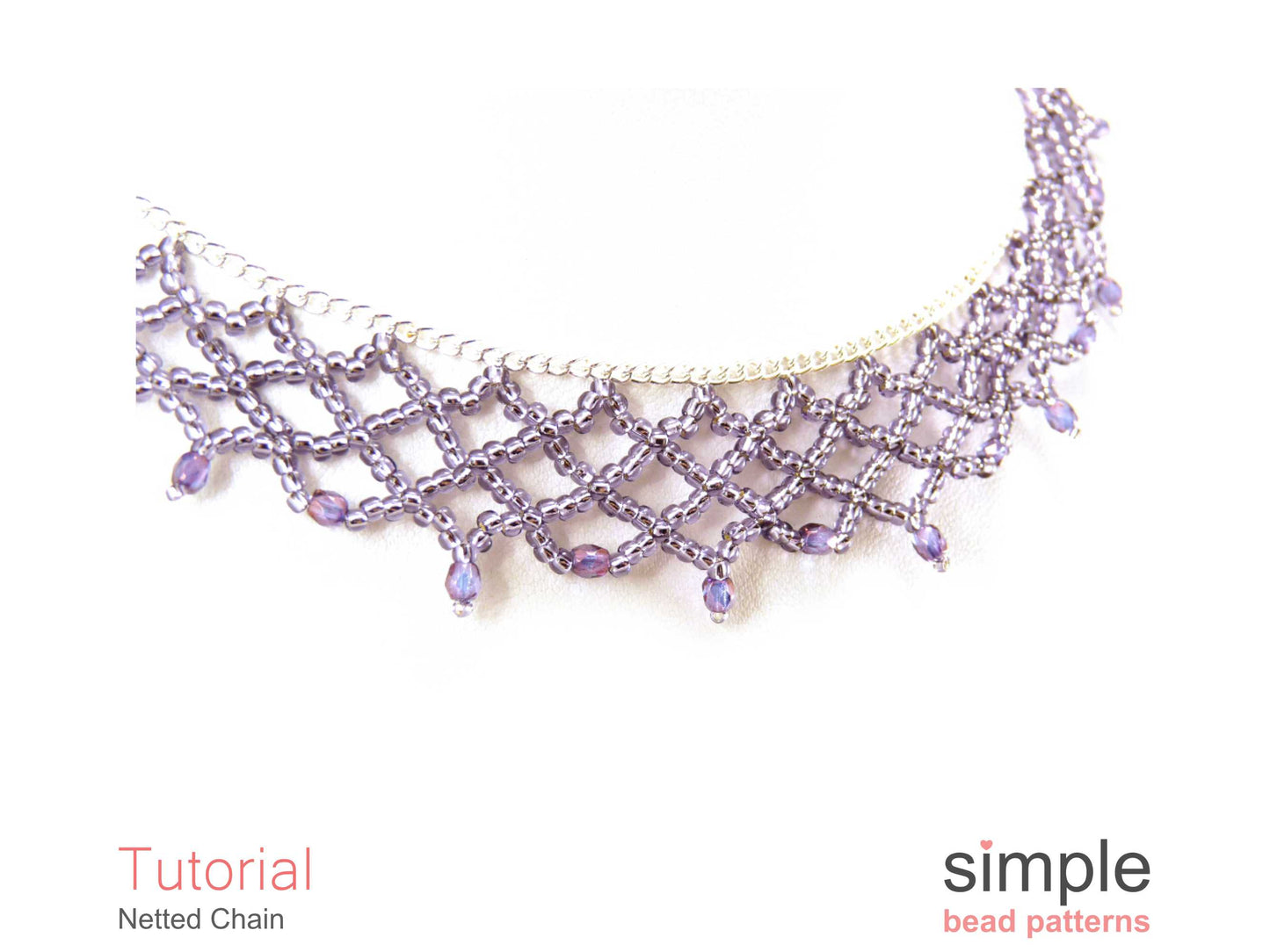 Netted Chain Necklace Beading Pattern