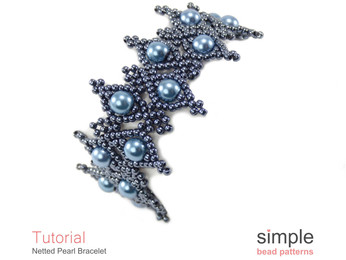 Netted Pearl Bracelet Beading Pattern