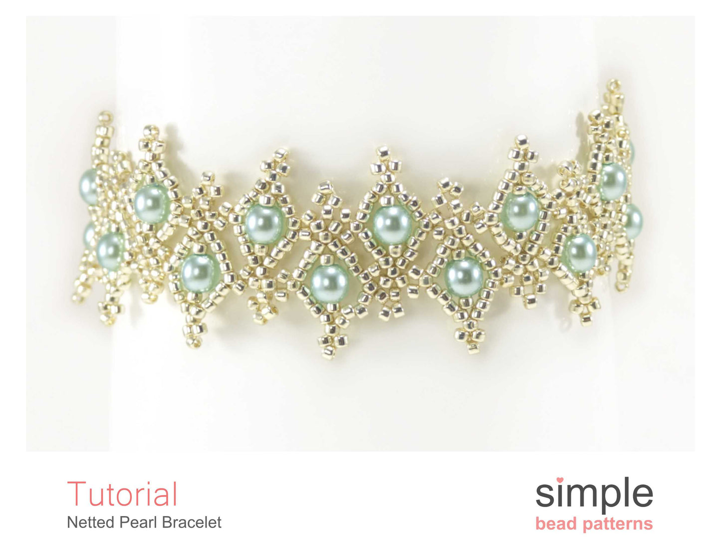 Netted Pearl Bracelet Beading Pattern