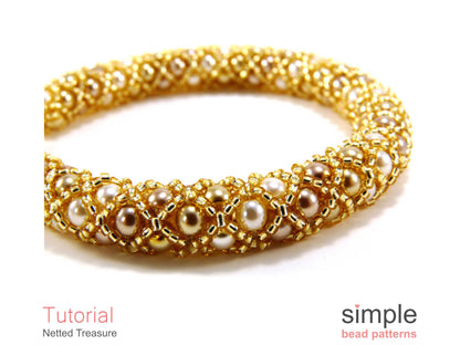 Netted Treasure Bracelet & Necklace Beading Pattern