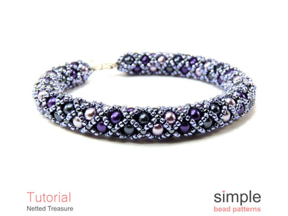 Netted Treasure Bracelet & Necklace Beading Pattern
