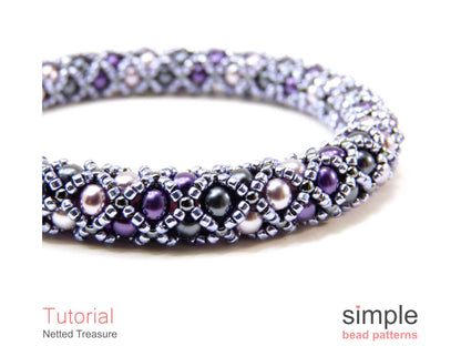 Netted Treasure Bracelet & Necklace Beading Pattern