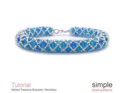 Netted Treasure Bracelet & Necklace Beading Pattern