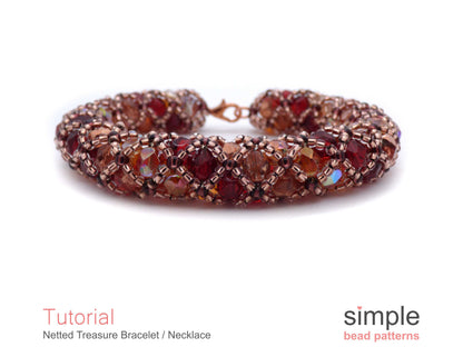 Netted Treasure Bracelet & Necklace Beading Pattern