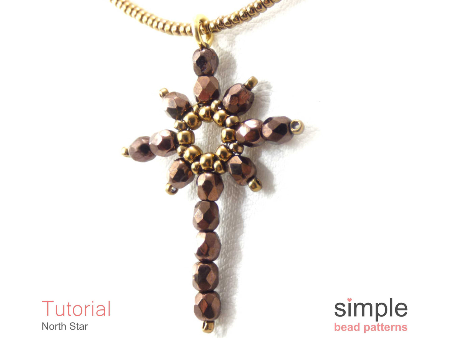 North Star Earrings & Necklace Beading Pattern