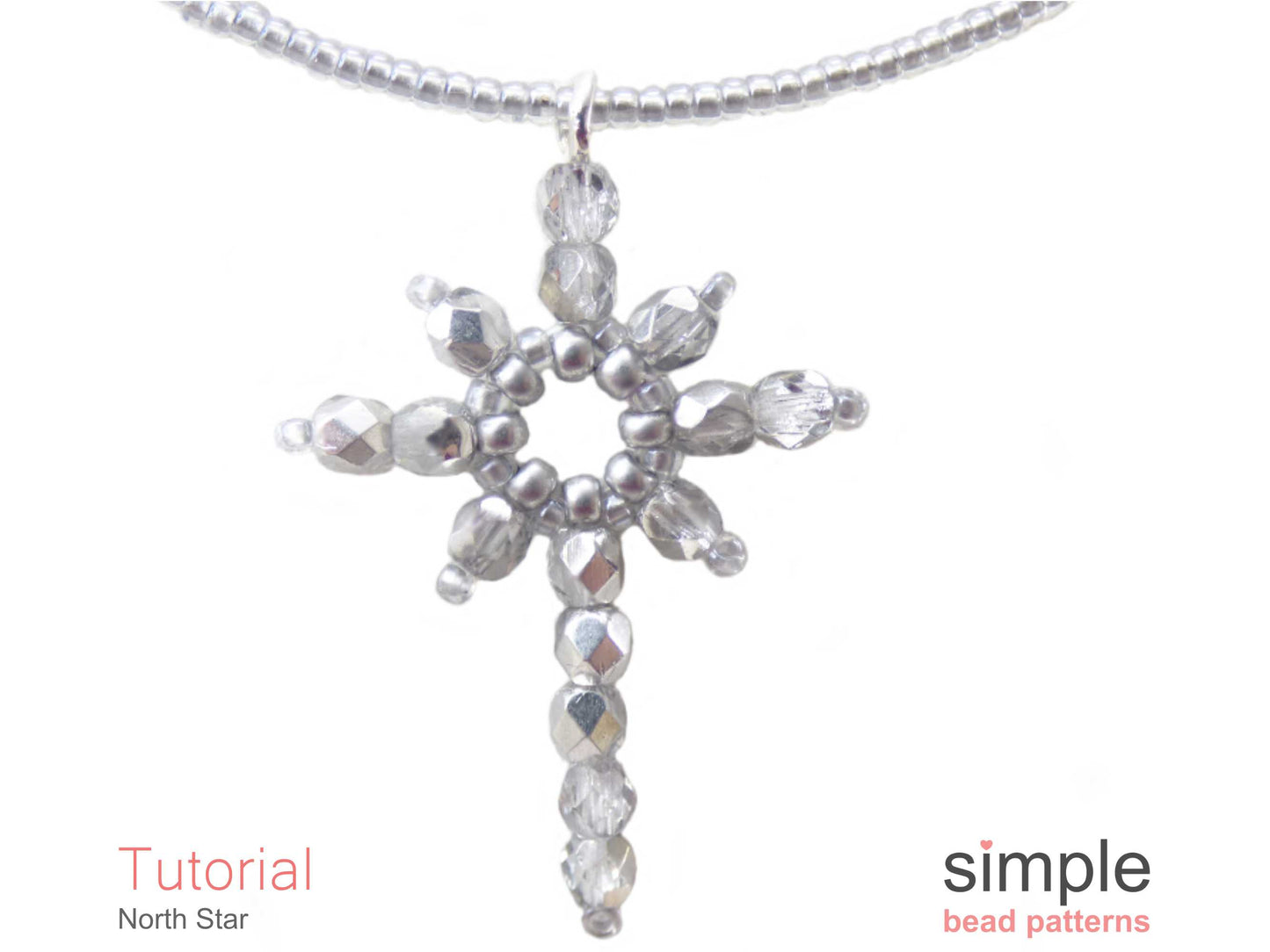 North Star Earrings & Necklace Beading Pattern