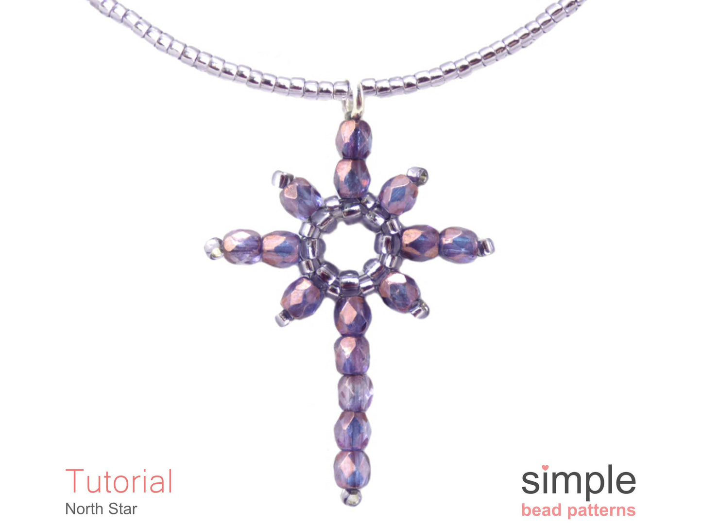 North Star Earrings & Necklace Beading Pattern