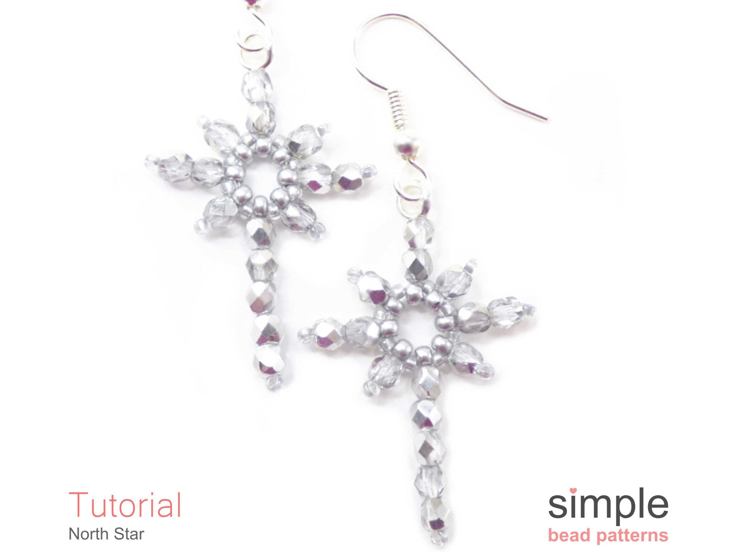 North Star Earrings & Necklace Beading Pattern