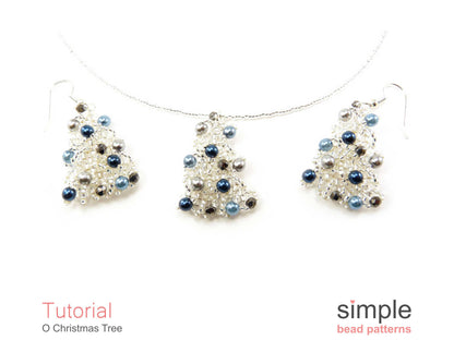 O Christmas Tree Earrings & Necklace Pattern