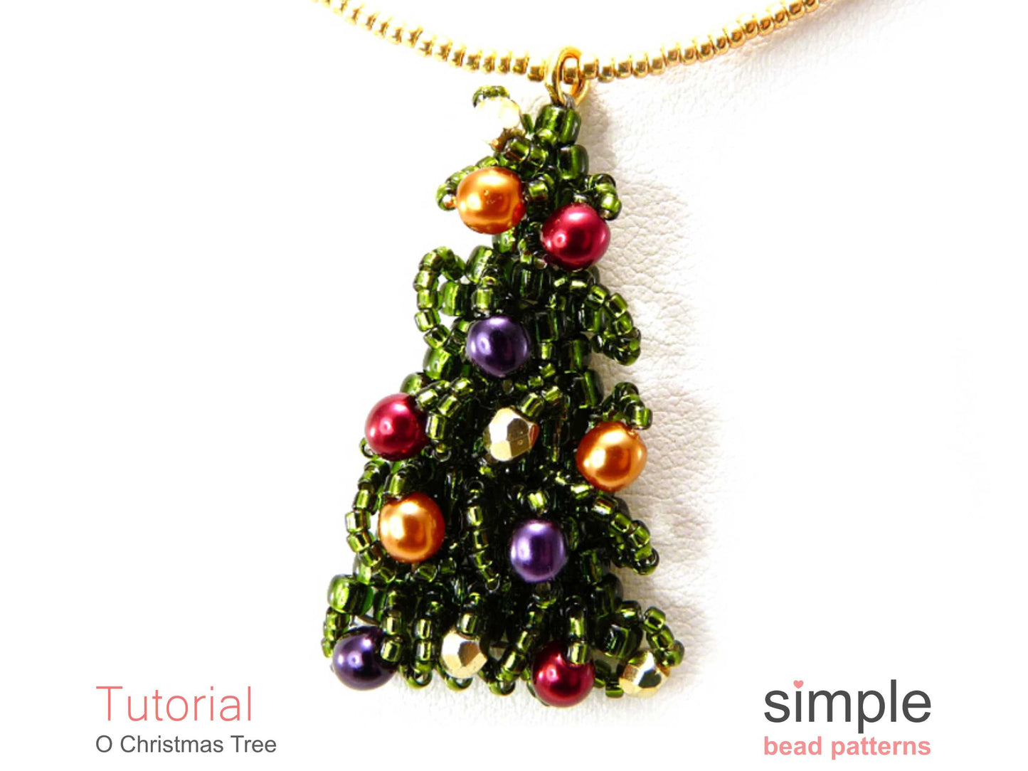 O Christmas Tree Earrings & Necklace Pattern
