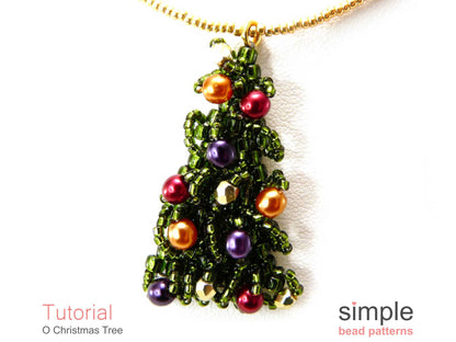 O Christmas Tree Earrings & Necklace Pattern