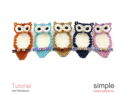 Owl Necklace Beading Pattern