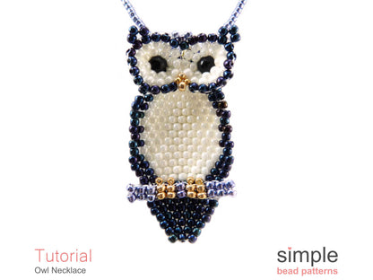 Owl Necklace Beading Pattern