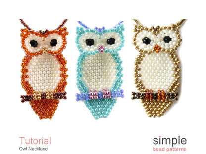 Owl Necklace Beading Pattern