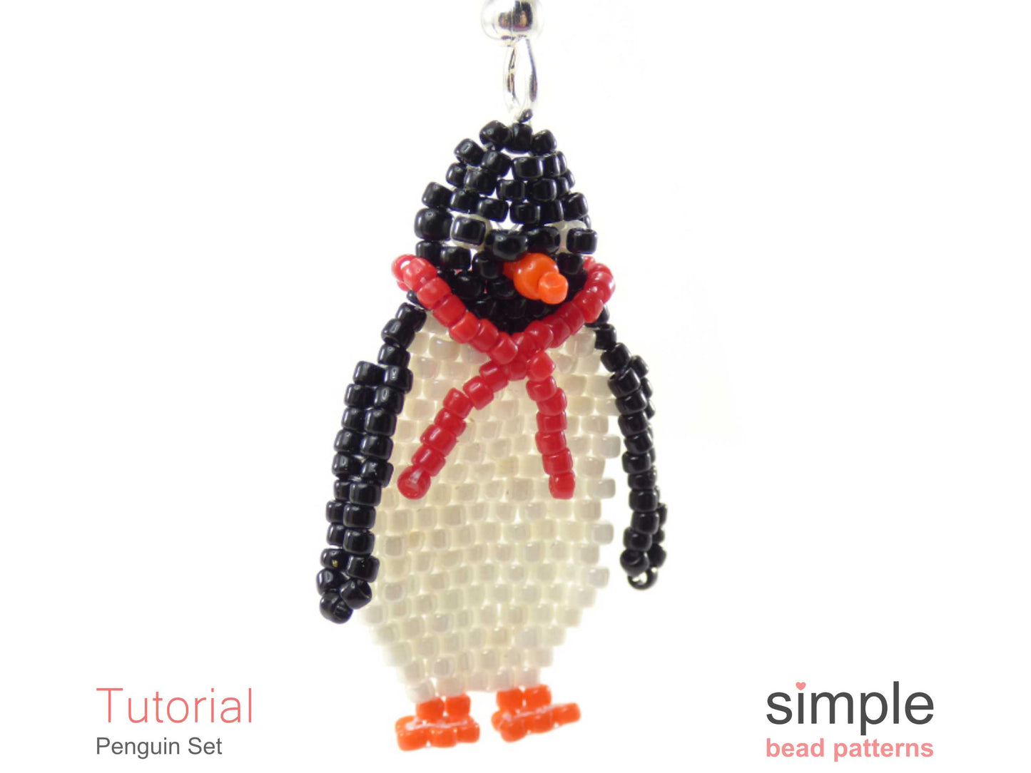 Penguin Earrings & Necklace Beading Pattern