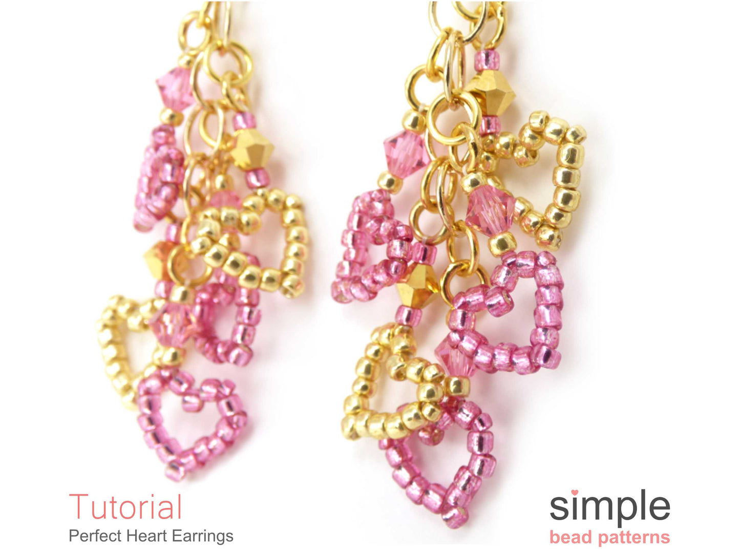 Perfect Heart Earrings Beading Pattern