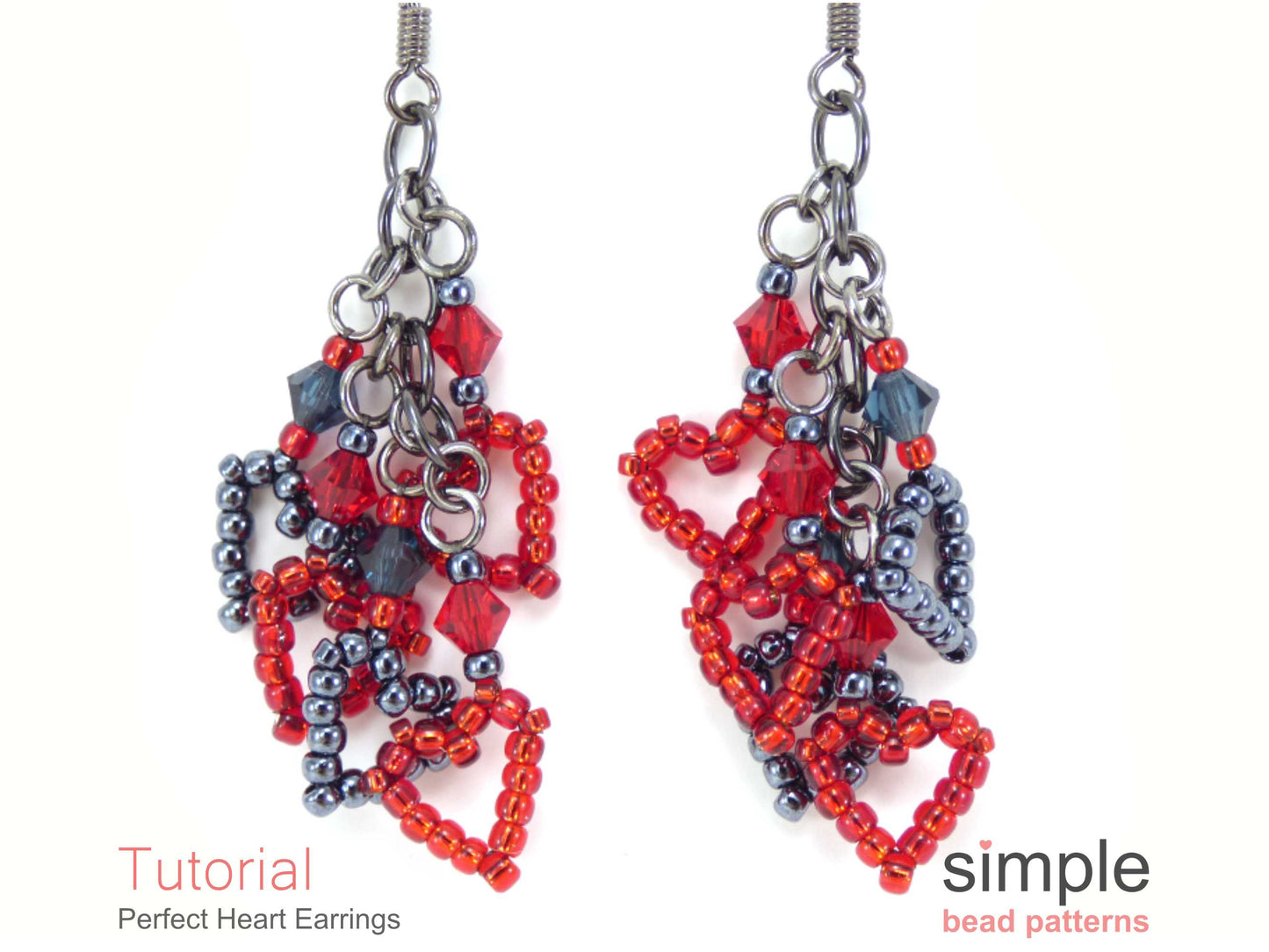 Perfect Heart Earrings Beading Pattern