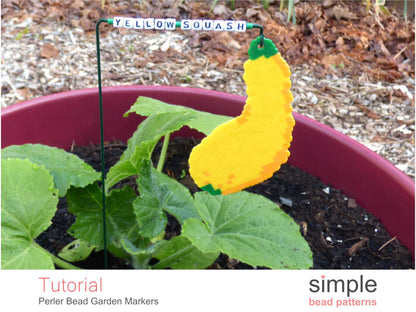 Perler Bead Garden Markers Beading Pattern