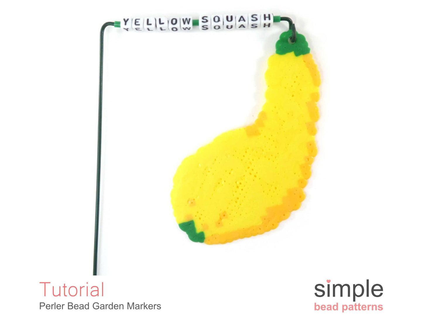 Perler Bead Garden Markers Beading Pattern