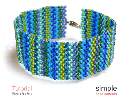 Peyote Ric Rac Bracelet Beading Pattern