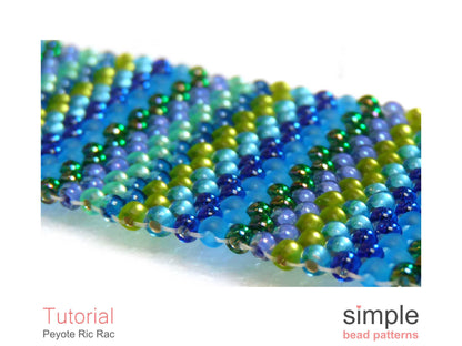 Peyote Ric Rac Bracelet Beading Pattern