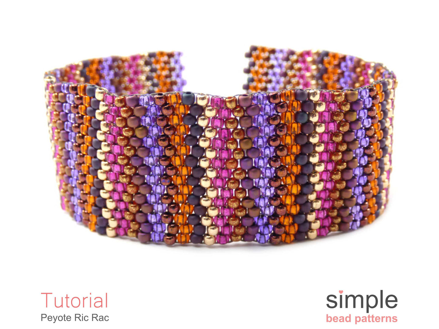 Peyote Ric Rac Bracelet Beading Pattern