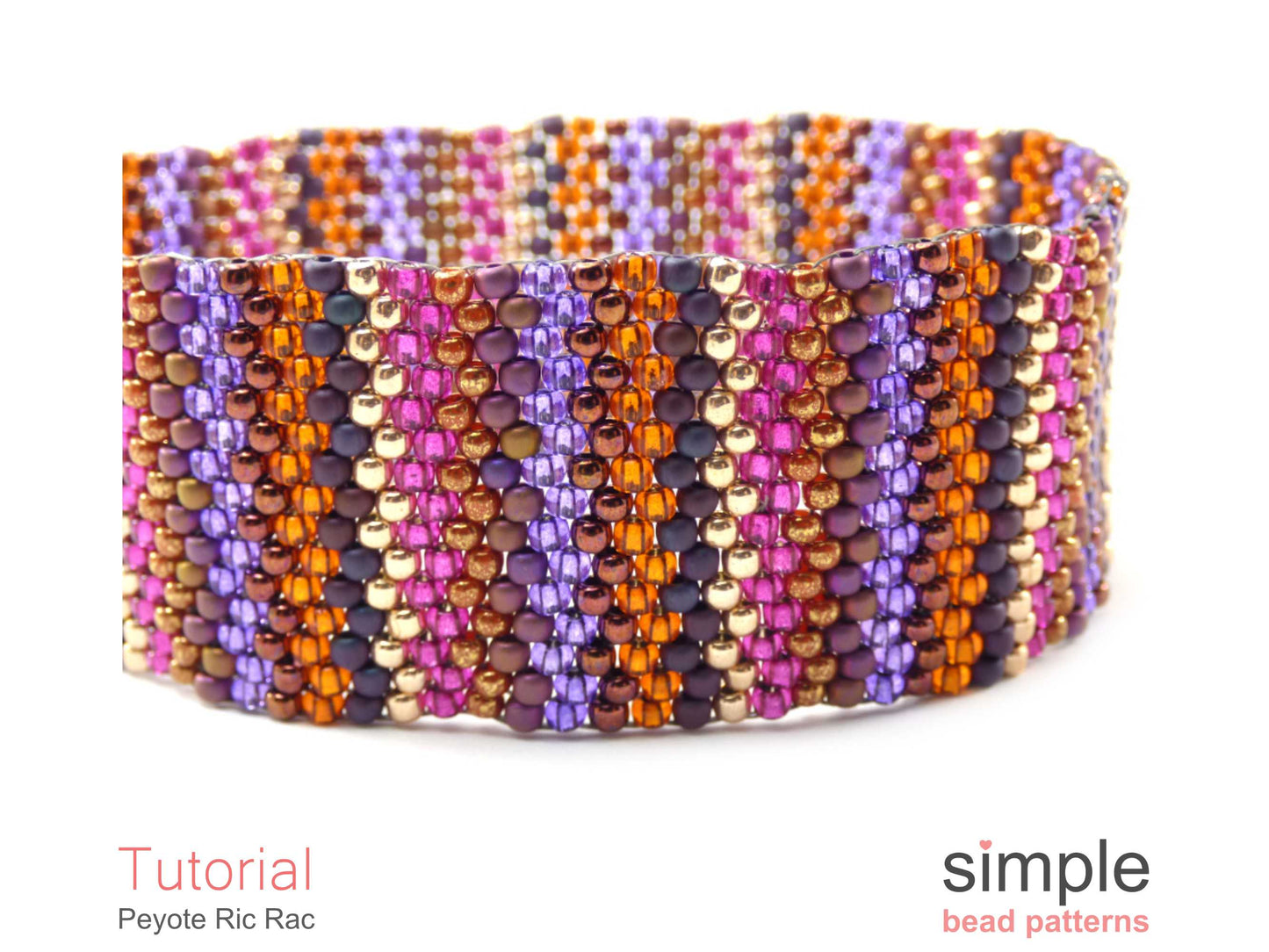 Peyote Ric Rac Bracelet Beading Pattern