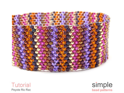 Peyote Ric Rac Bracelet Beading Pattern