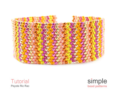 Peyote Ric Rac Bracelet Beading Pattern