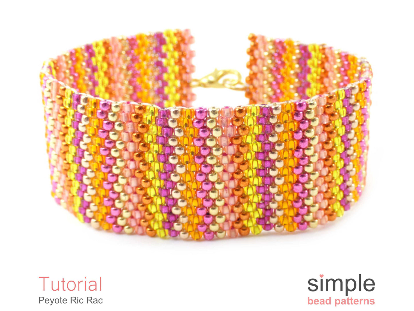 Peyote Ric Rac Bracelet Beading Pattern