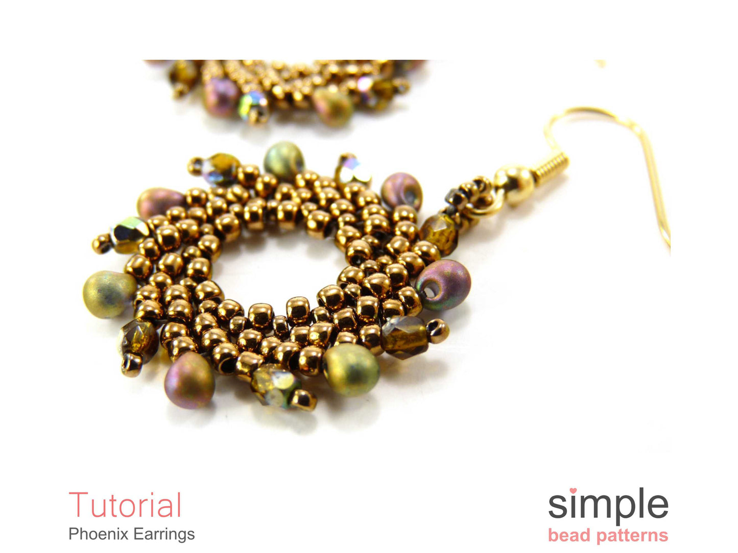 Phoenix Earrings Beading Pattern