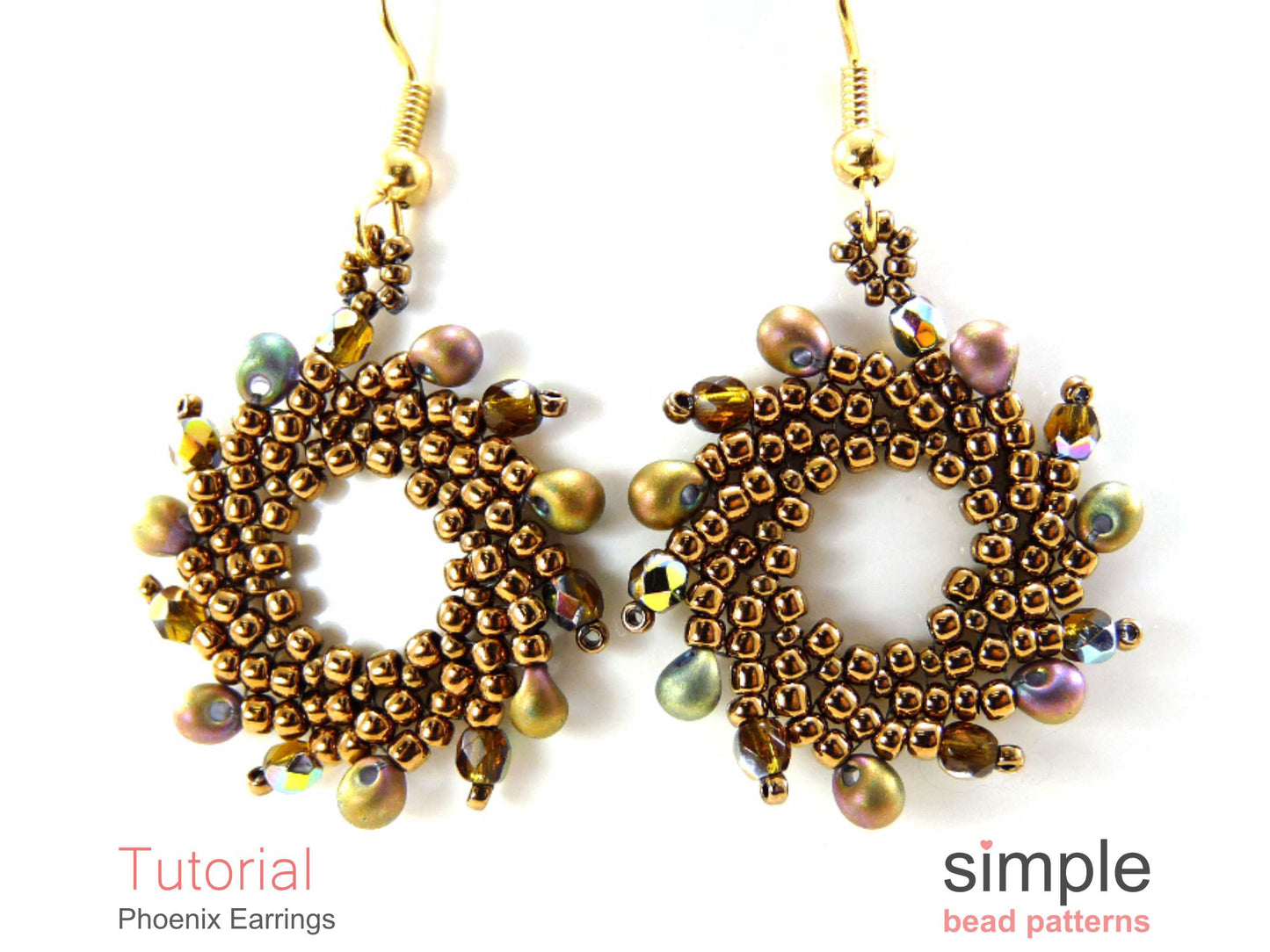 Phoenix Earrings Beading Pattern