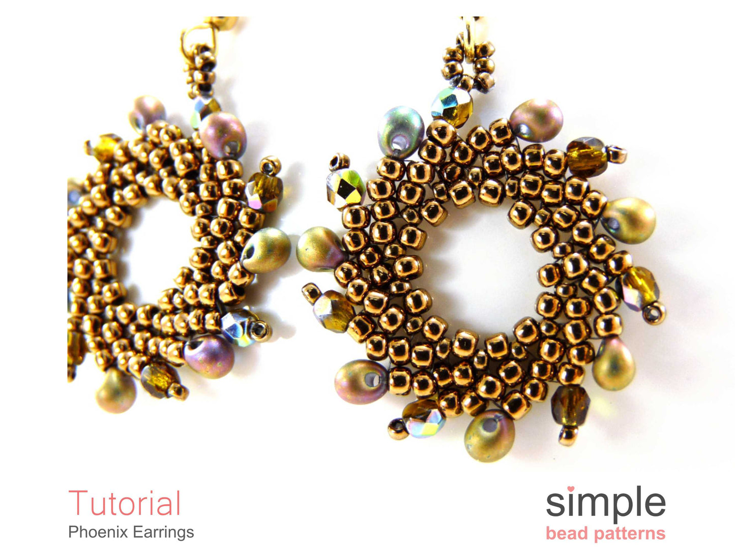 Phoenix Earrings Beading Pattern