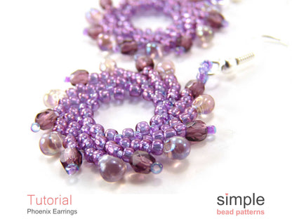 Phoenix Earrings Beading Pattern