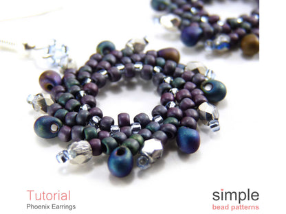 Phoenix Earrings Beading Pattern