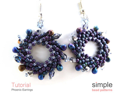 Phoenix Earrings Beading Pattern