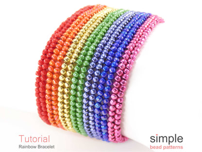 Rainbow Bracelet Beading Pattern