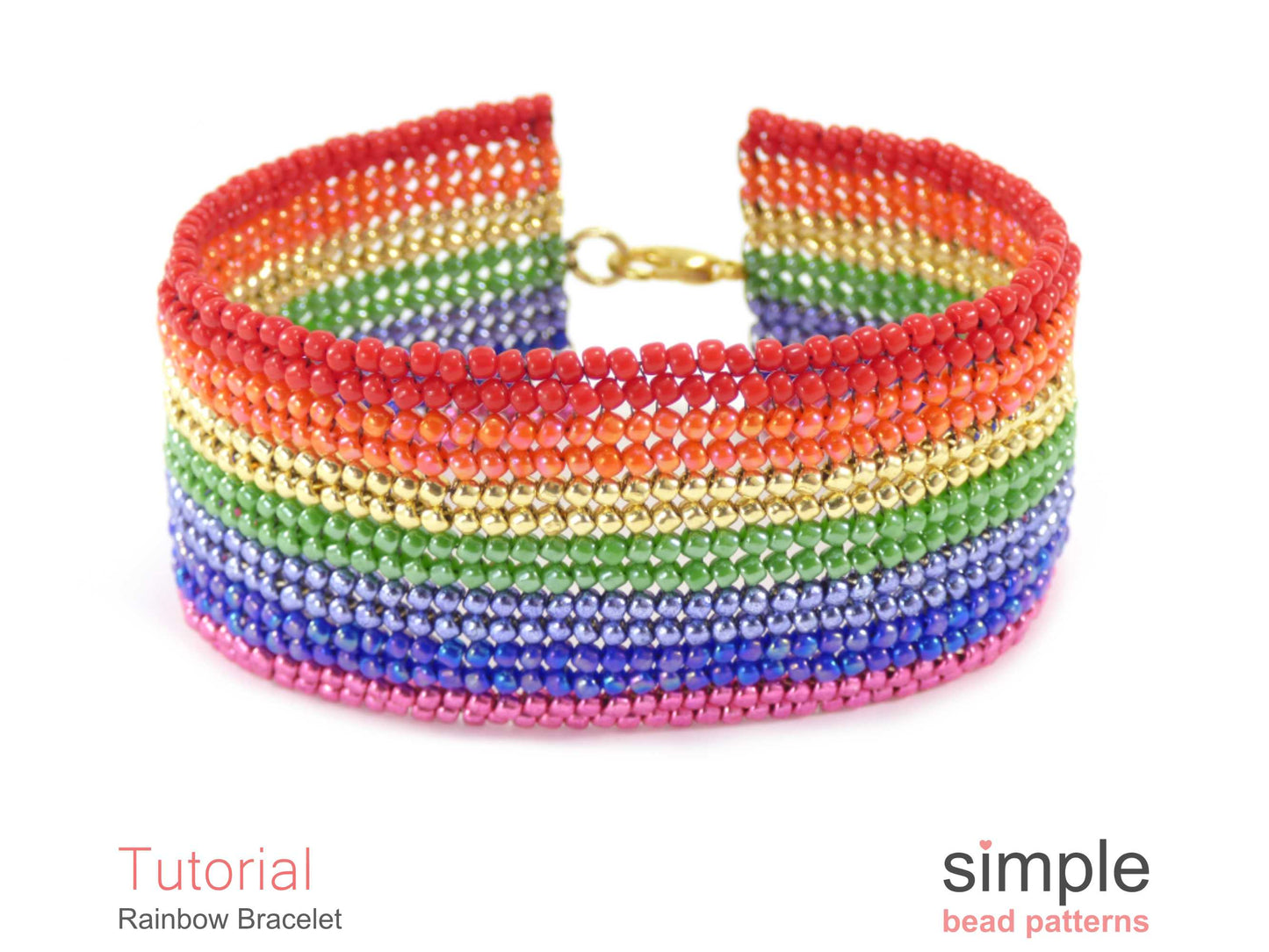 Rainbow Bracelet Beading Pattern