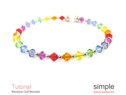 Rainbow Cuff Bracelet Beading Pattern