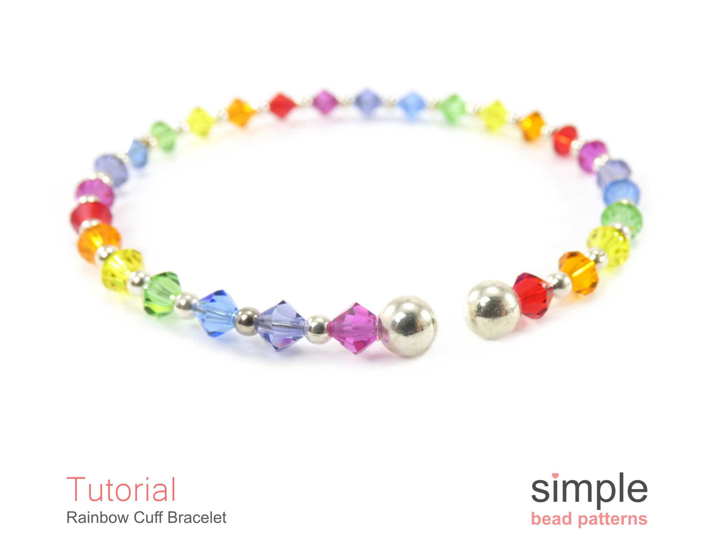 Rainbow Cuff Bracelet Beading Pattern