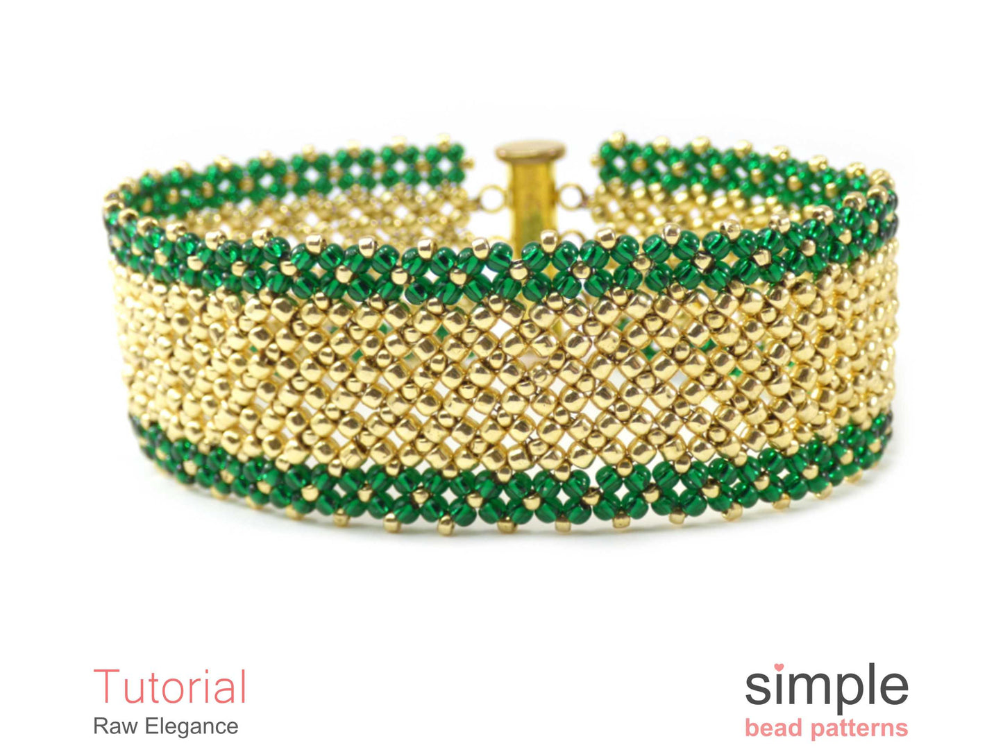 Raw Elegance Bracelet Beading Pattern
