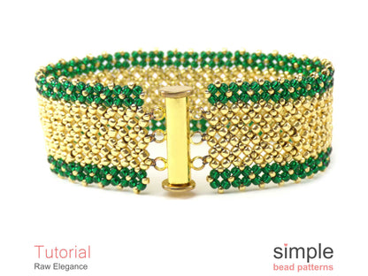 Raw Elegance Bracelet Beading Pattern