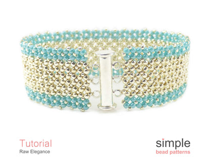 Raw Elegance Bracelet Beading Pattern