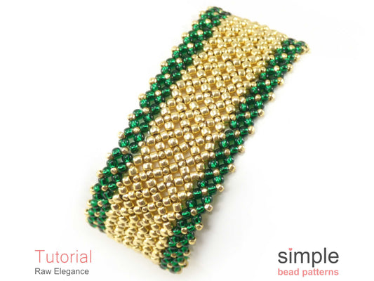 Raw Elegance Bracelet Beading Pattern