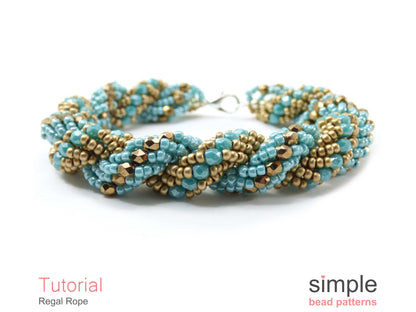 Regal Rope Bracelet & Necklace Beading Pattern