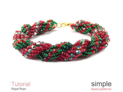 Regal Rope Bracelet & Necklace Beading Pattern
